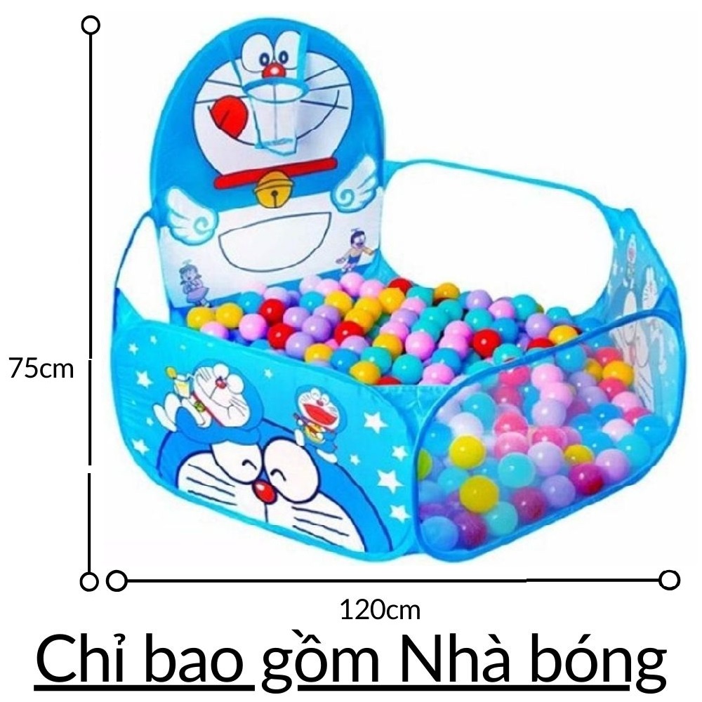 Nhà bóng cho bé tự bung gấp gọn gồm Lều + Ống chui + Quây banh kiểu khu vui chơi 3 khoang mã 50091