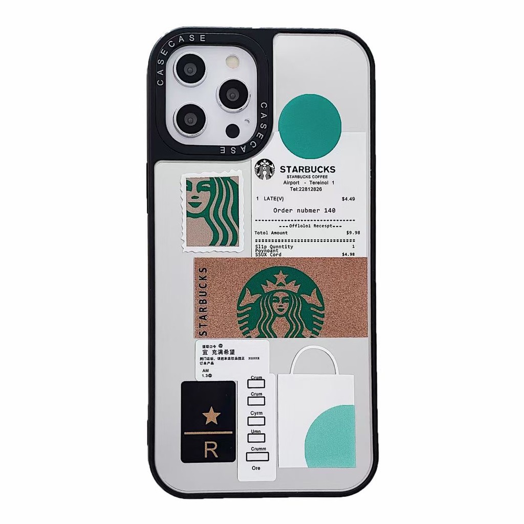 STARBUCKS Ốp Lưng Tráng Gương In Hình Starbuck Cho Iphone12Mini 12promax 11 11pro Max Xr Xsmax Ix I8Plus I7