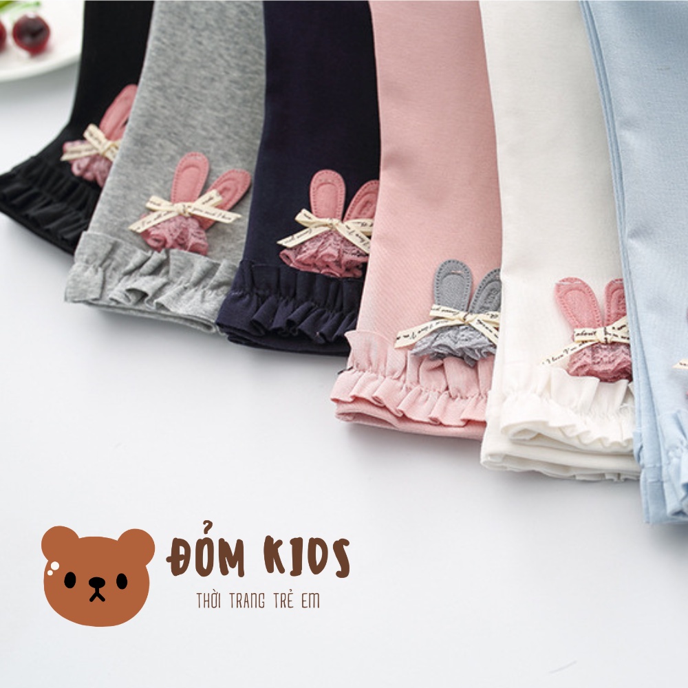 Quần legging cho bé, quần dài bé gái chất zip loại 1 không bai nhão không xù QUAN008
