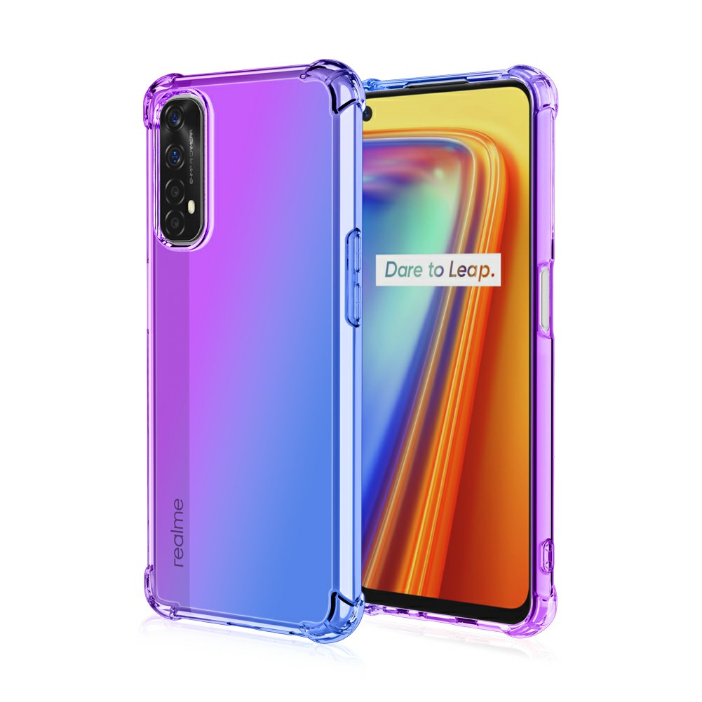 Ốp lưng Oppo Realme 7 / Realme 10  dẻo đa sắc TPU lồi 4 góc chống sốc cao cấp bảo vệ toàn diện