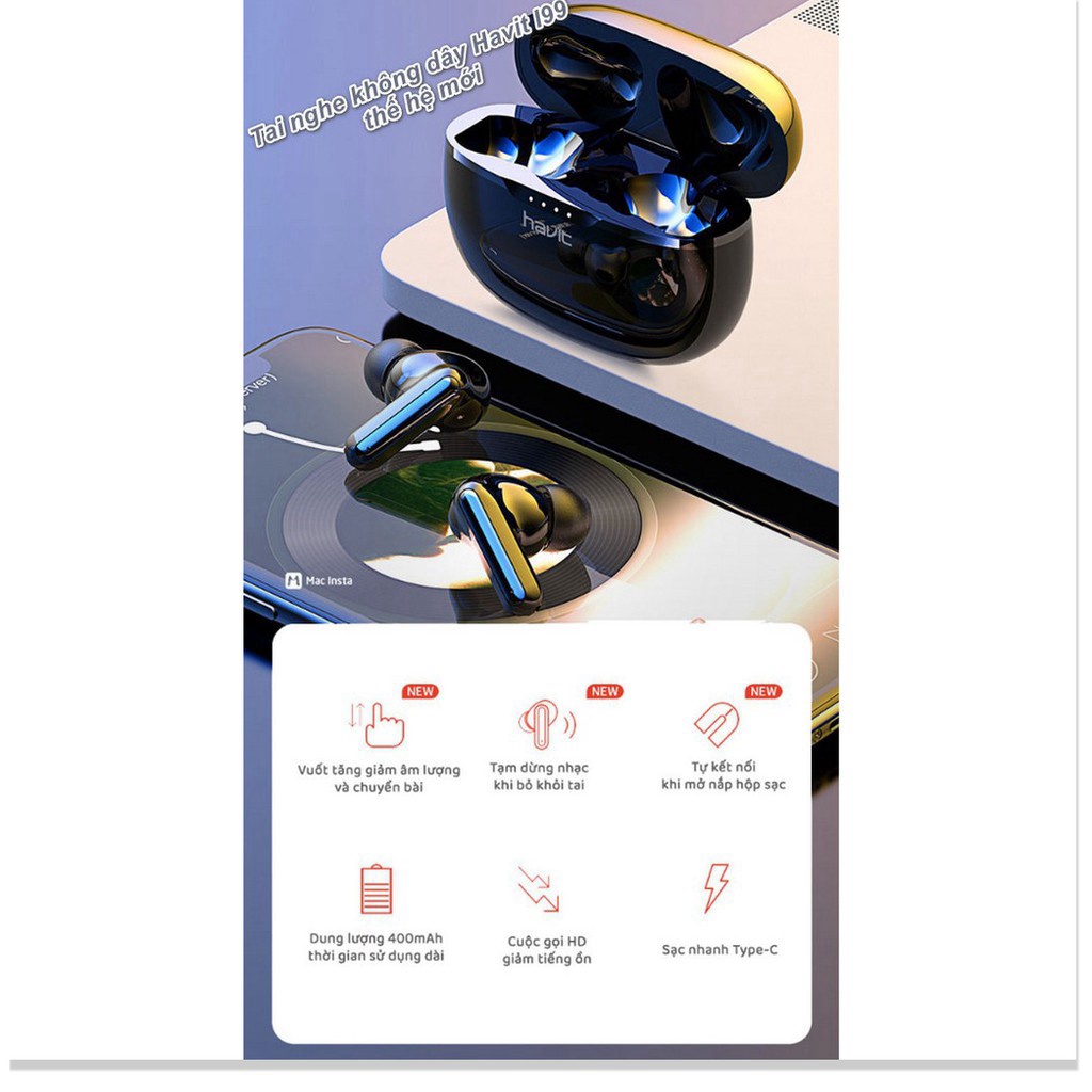 Worldmart - Tai nghe không dây Havit I99 thế hệ mới