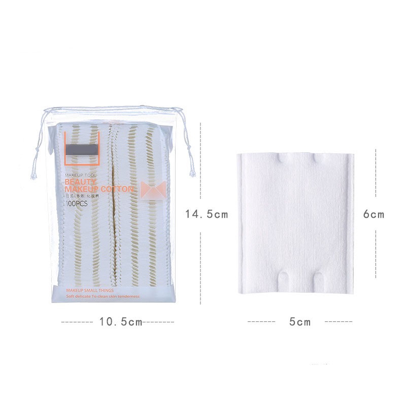 Set 100 bông tẩy trang cotton mềm mại chất lượng cao