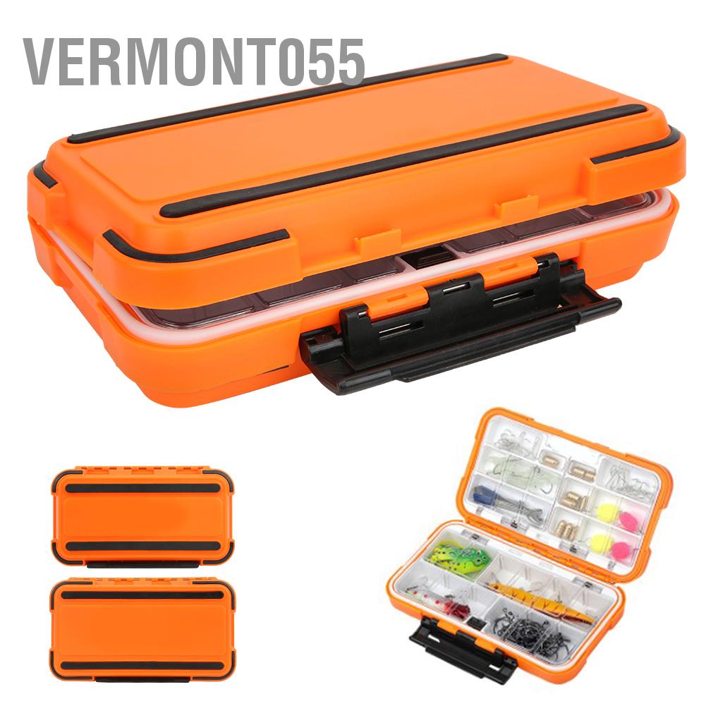 Có thể bán buôn Vật liệu ABS chống thấm nước câu cá hộp hộp đựng mồi móc hộp lưu trữ phụ kiện hộp đựng Vermont055  Hàng giao ngay