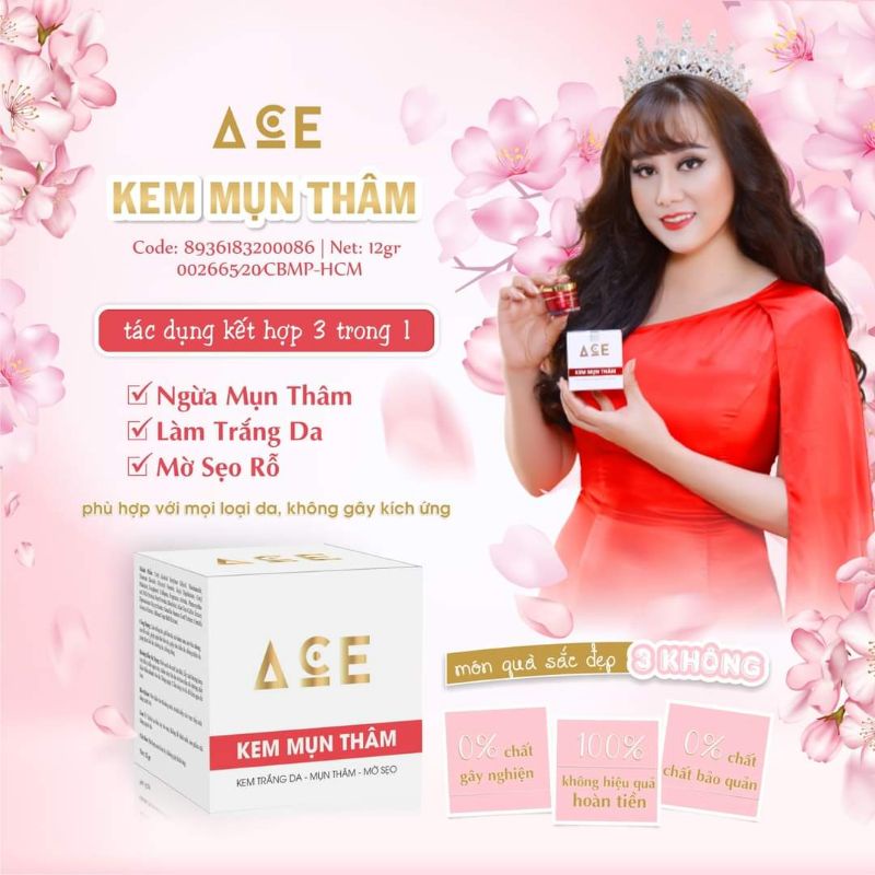 Kem mụn thâm trăng da ace 12g