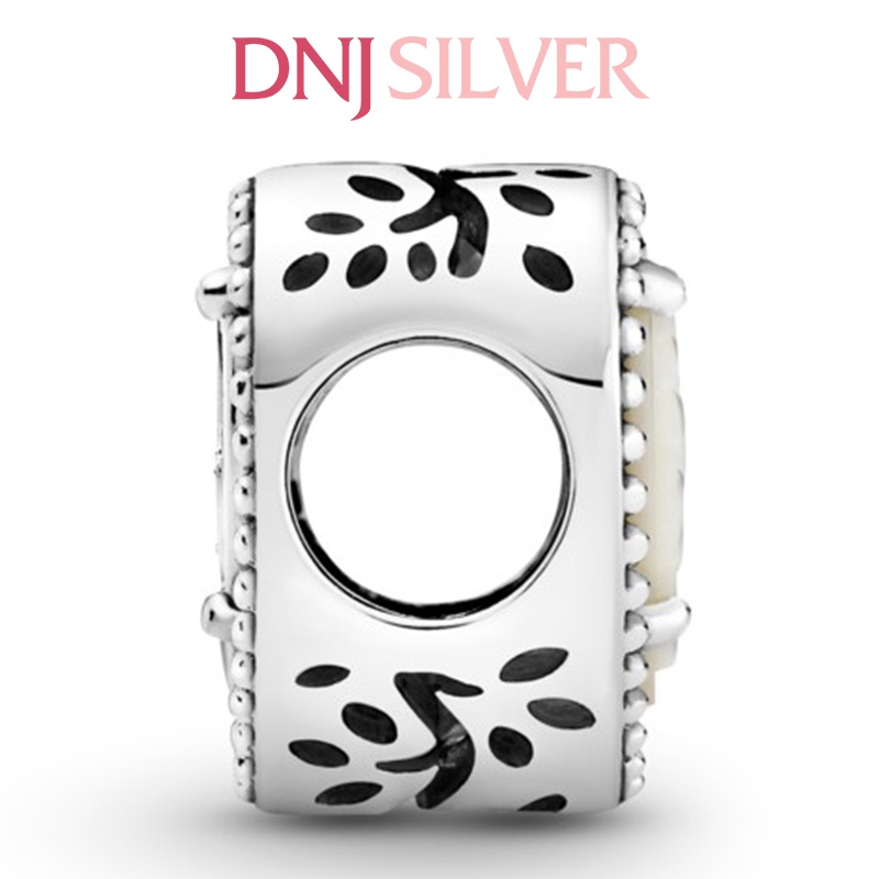 [Hàng cao cấp] Charm bạc 925 cao cấp, hàng chuẩn bạc - Charm Openwork Heart &amp; Family Tree thích hợp để mix vòng tay