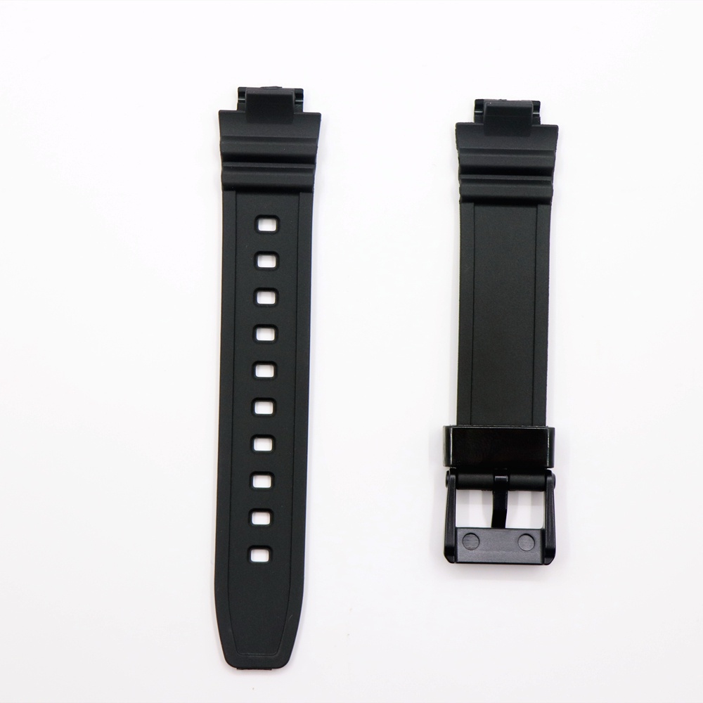 Dây Đeo Đồng Hồ Màu Đen Bằng Da PU Mềm Cho Casio LRW-250H LRW 250H Cho Casio LRW250H