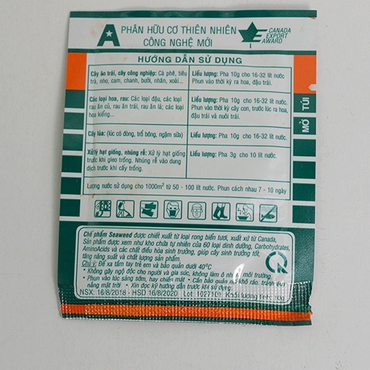 Phân bón Rong Biển Seaweed giúp cây trồng phát triển vượt bậc