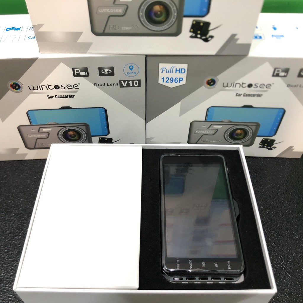 Camera hành trình ô tô WINTOSEE V10 cảm ứng Full HD 4K | Camera định vị GPS, Cảnh báo làn đường[ Bảo hành 12 tháng ] | BigBuy360 - bigbuy360.vn