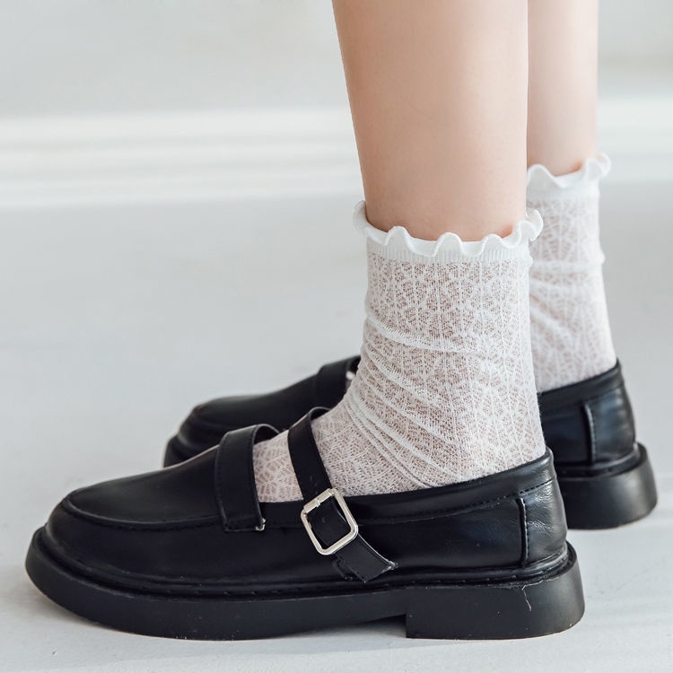 Set 2 Đôi Vớ Phối Ren Dễ Thương Dành Cho Nữ