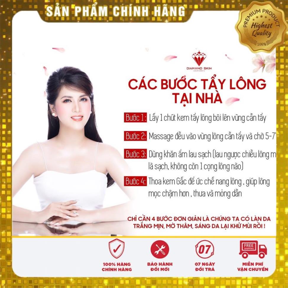 Kem tẩy lông Chanh Gấc Diamond Skin