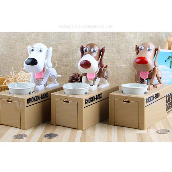 Đồ chơi chó ăn tiền xu giải trí nhỏ gọn