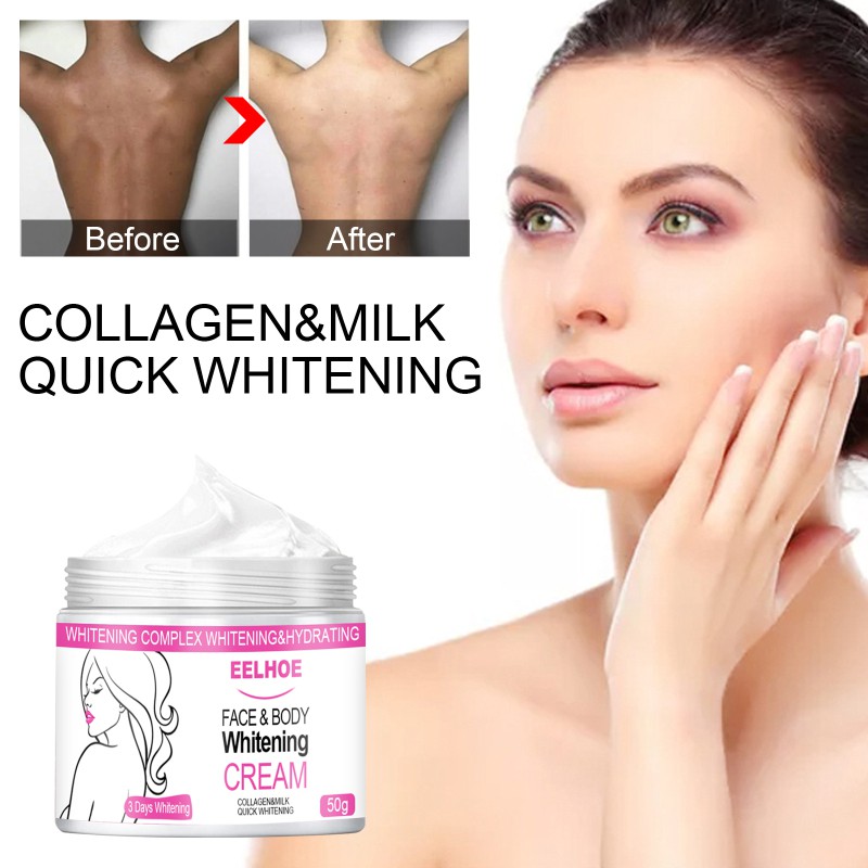 Kem dưỡng trắng da dưỡng ẩm Whitening Cream Bleaching  Body Lightening Cream Underarm Back Whitening Cream Legs Knees Body White