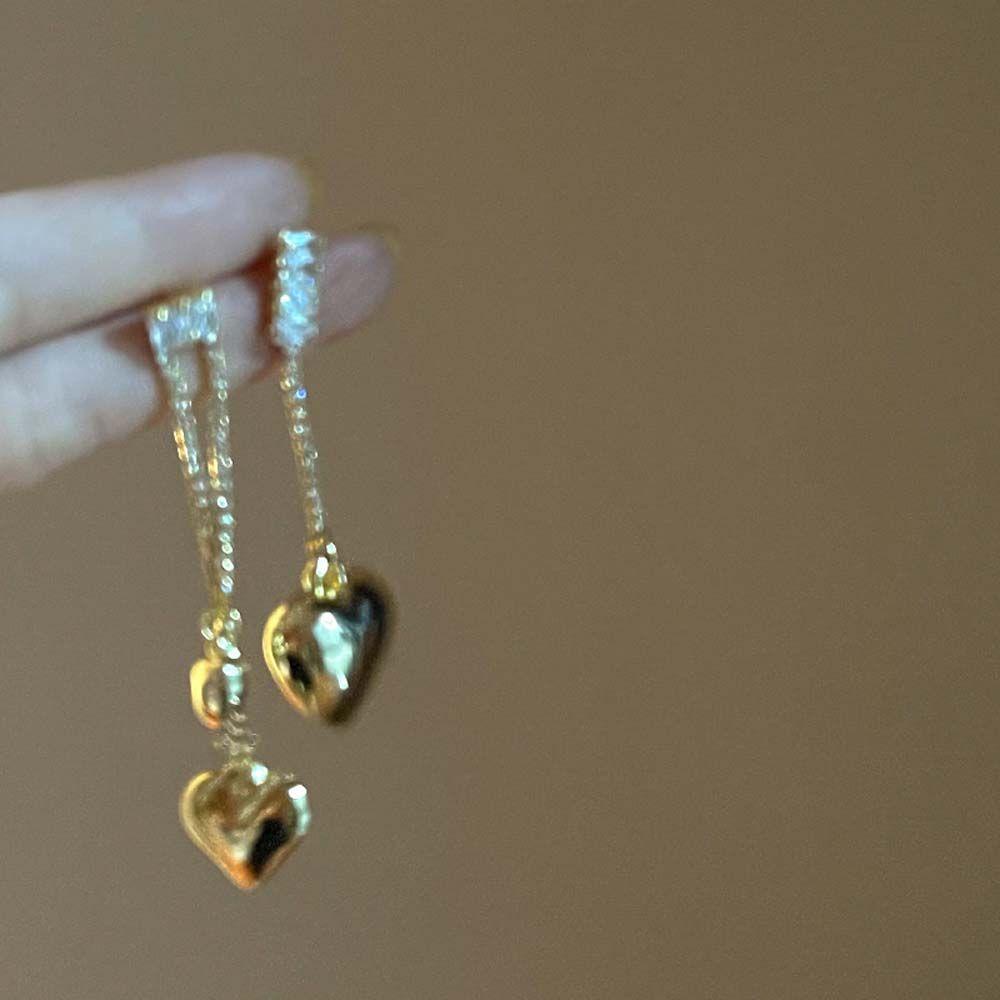 MOCHO Bông Tai Dáng Dài Đính Đá Nhiều Màu Sắc Thời Trang Cho Nữ