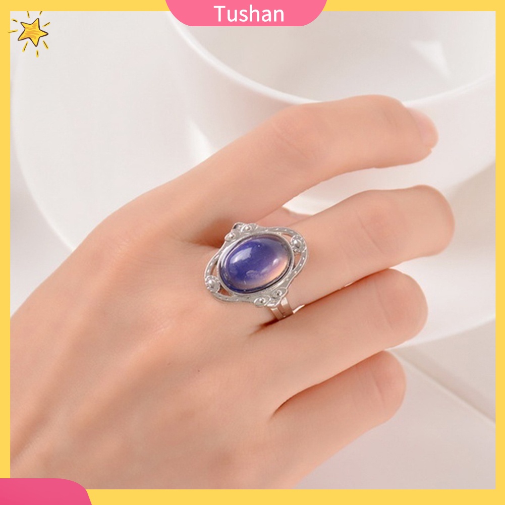 Nhẫn Unisex Thay Đổi Màu Sắc Theo Tâm Trạng Phong Cách Vintage