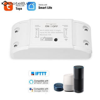 ✦✦ Tuya WiFi Smart Switch 10A/2200W Wireless Remote Switch Timer APP Control Smart Home for Amazon Alexa Google Home 【hotel8】