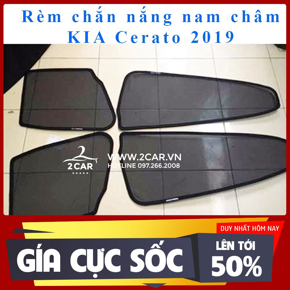 [Rèm ô tô] Rèm che nắng xe Kia Cerato 2016-2020, K3 có hút nam châm