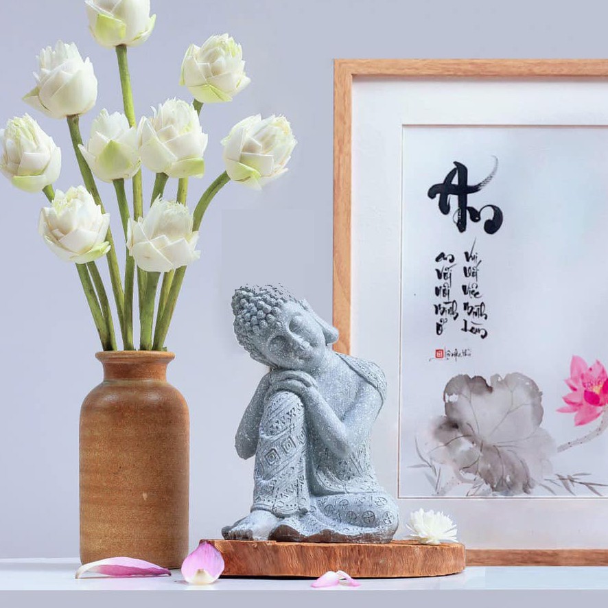 🙏Tượng Phật An Nhiên Tự Tại Trang trí nhà cửa phong thủy