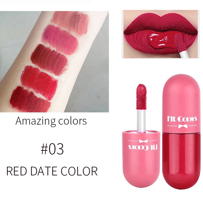 1 Son Môi Dạng Lỏng Chống Thấm Nước Không Dính Ly Dưỡng Ẩm Lâu Trôi