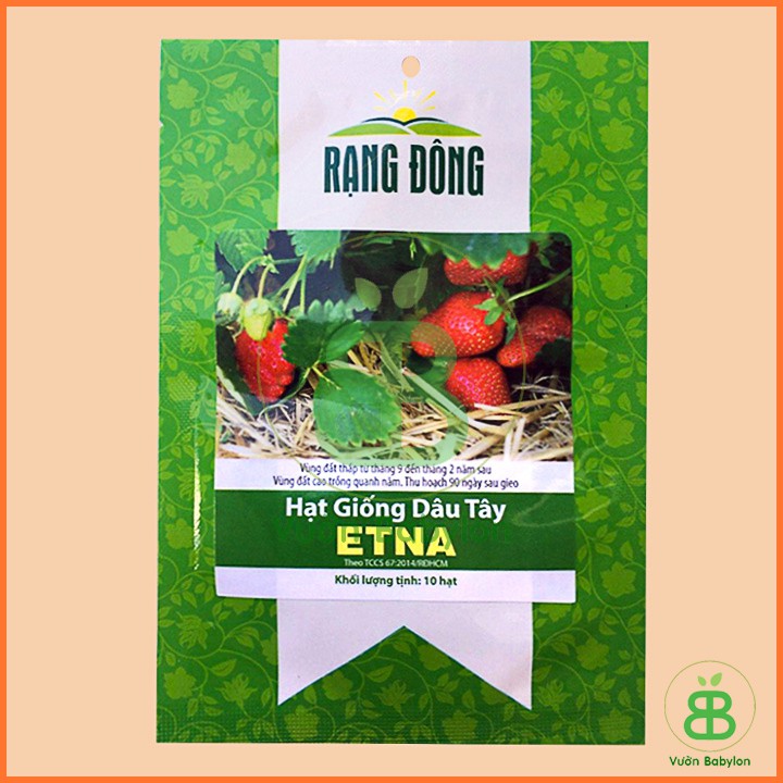 Hạt Giống Dâu Tây Quả To, Chịu Nhiệt 10Hạt