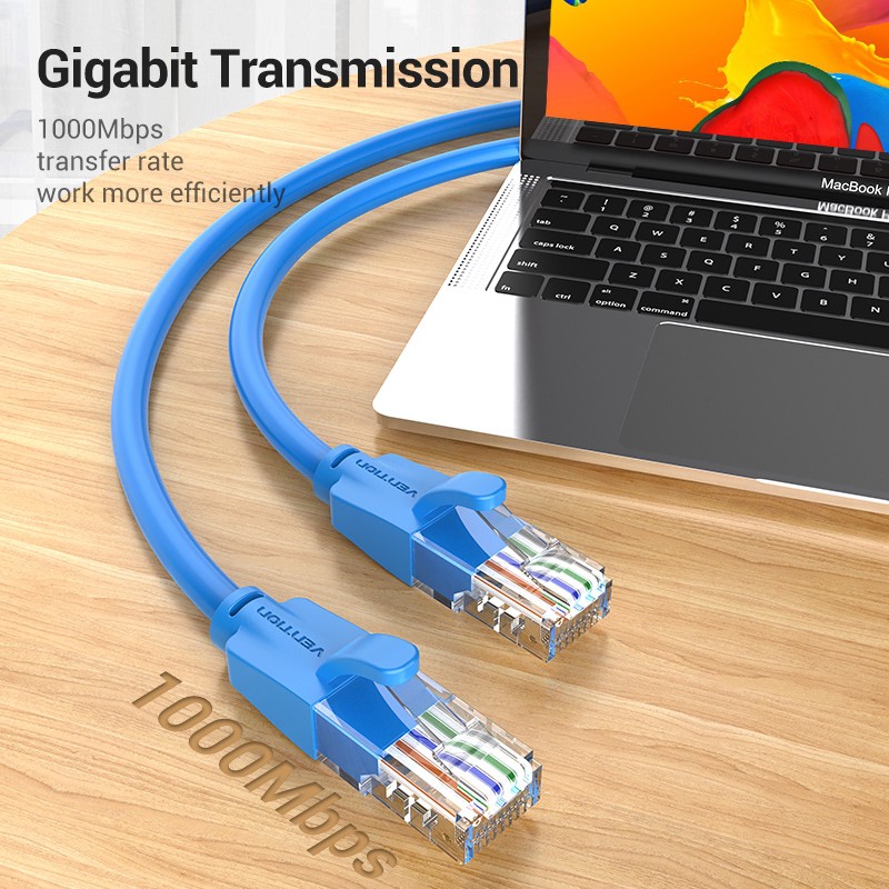 Dây cáp mạng CAT6 VENTION chuẩn RJ45 hỗ trợ tốc độ 1gbps