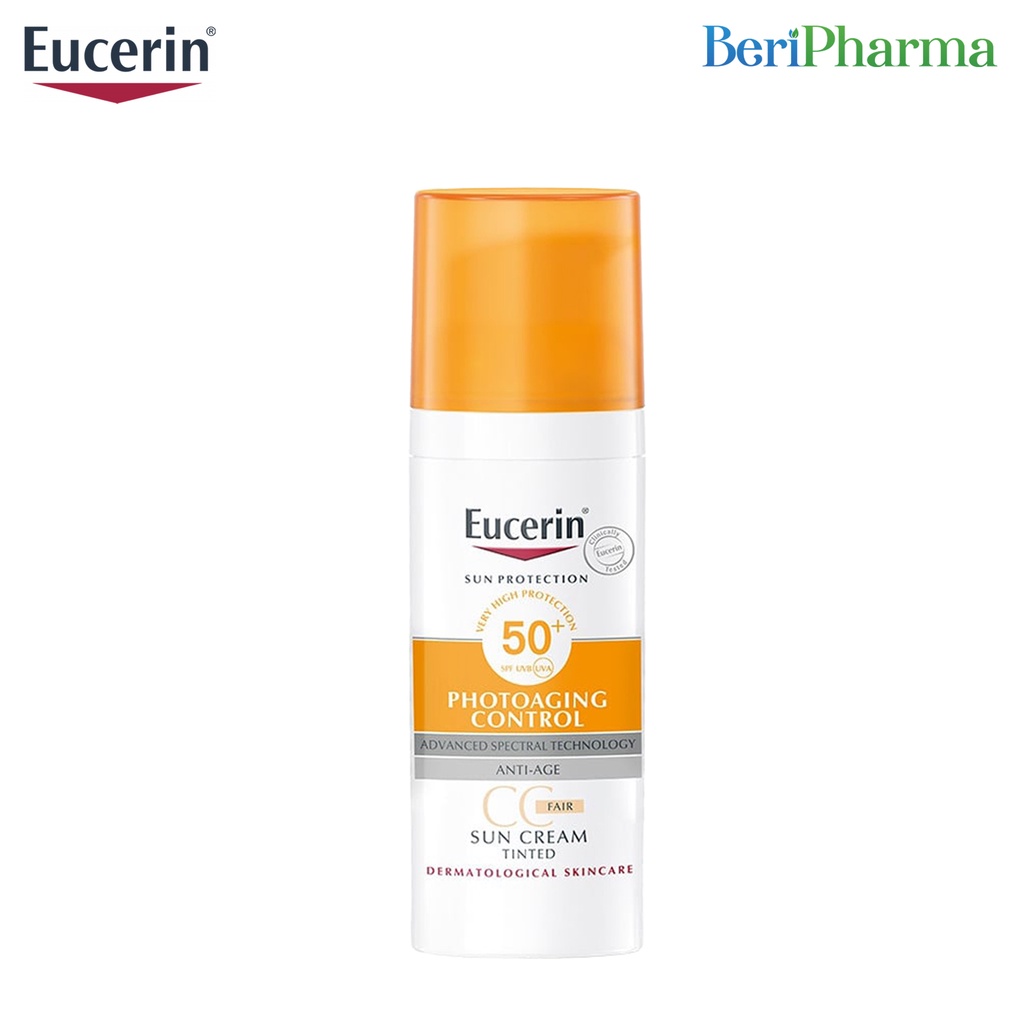 Eucerin Kem Chống Nắng Sun Creme Tinted Cc Fair Spf50+ 50ml