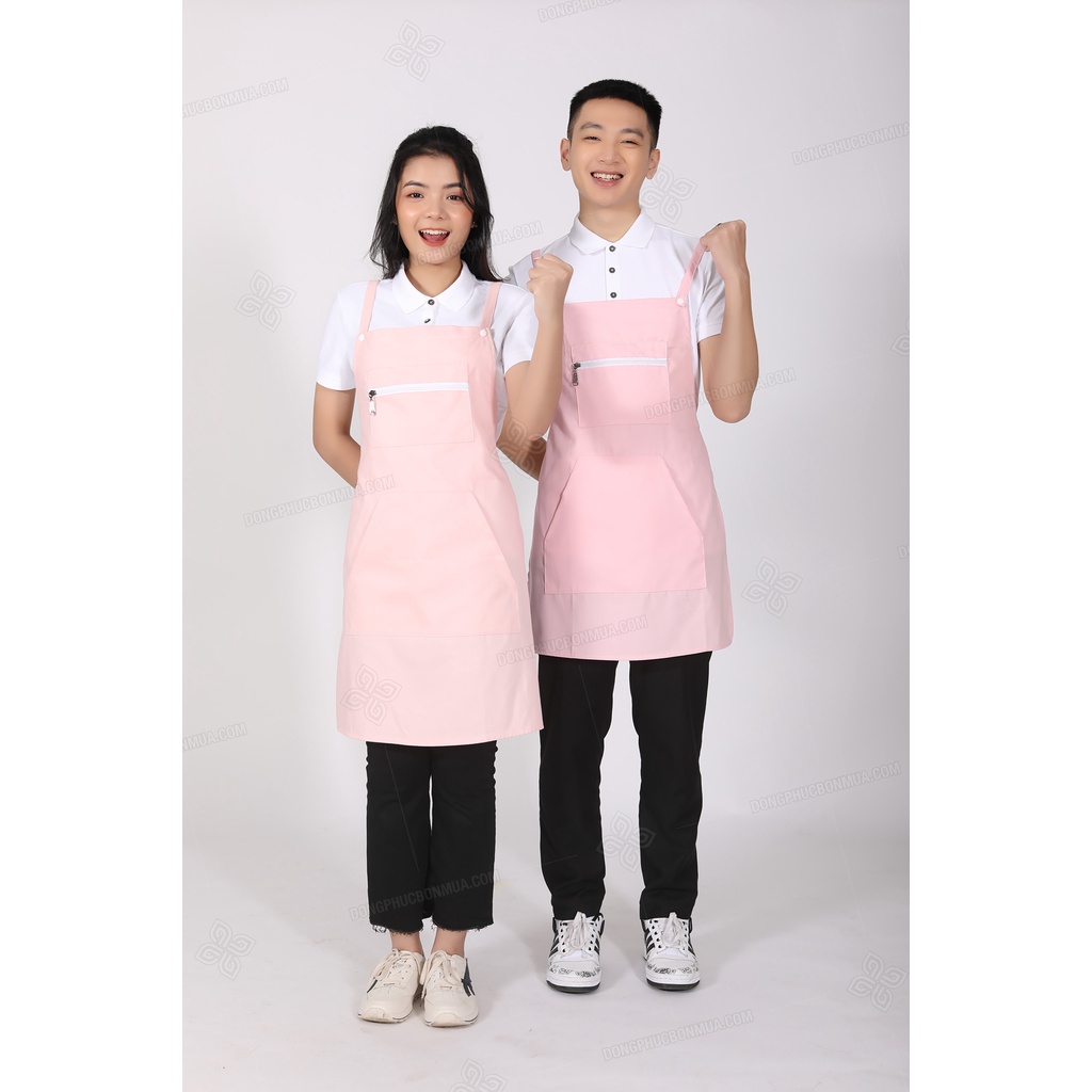 Tạp dề pha chế tạp dề Bartender phối da cao cấp dành cho Nam Nữ sẵn hàng 100% ảnh thật TD1.2.0102-4