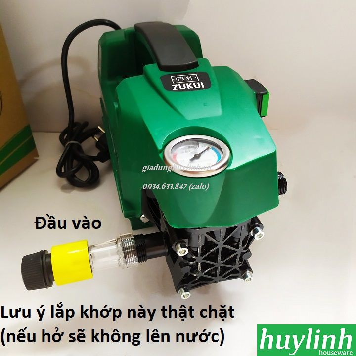 Máy rửa xe Zukui S1 - 2000W - Tặng bình tạo bọt tuyết - Bảo hành 12 tháng - COS SHOP