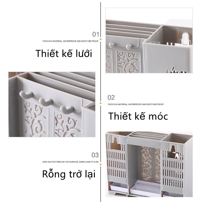 Ống đựng đũa, các loại giao thớt treo tiện lợi, Khay đựng đũa thìa để bàn tiện lợi, sang trọng, sạch sẽ