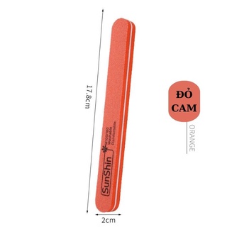Dũa làm bóng móng 2 mặt Sunshine (1 nhám 1 mịn) 17.8*2*1.2 cm
