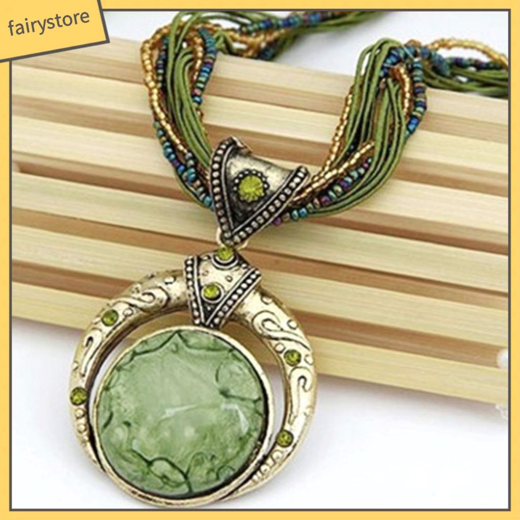 Vòng cổ Phong Cách Dân Tộc Cổ Điển Thân Thiện Với Môi Trường