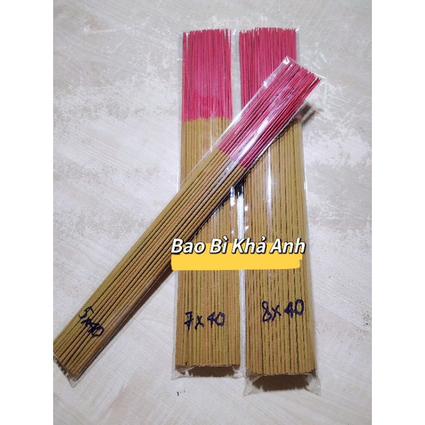 1kg Túi đựng hương nhang trơn có dính miệng size 5x40 6x40 7x40 8x40cm,túi_bóng_đựng_nhang ,bao_bì_nhang, túi đựng