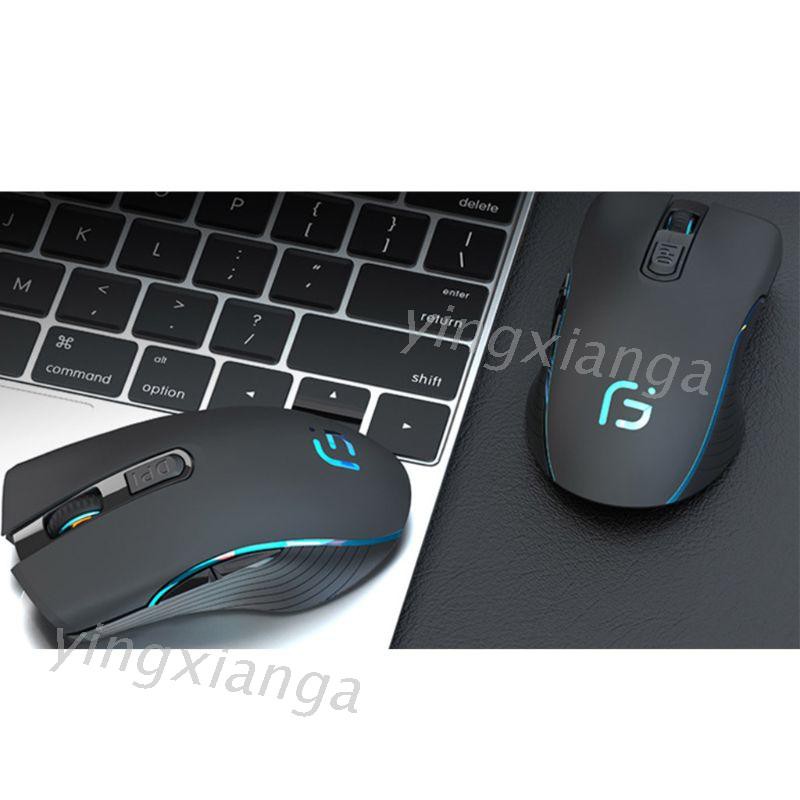 YXA❤ 2.4GHz USB Wireless Bluetooth Rechargeable Mouse Silent Gaming Office Mouse