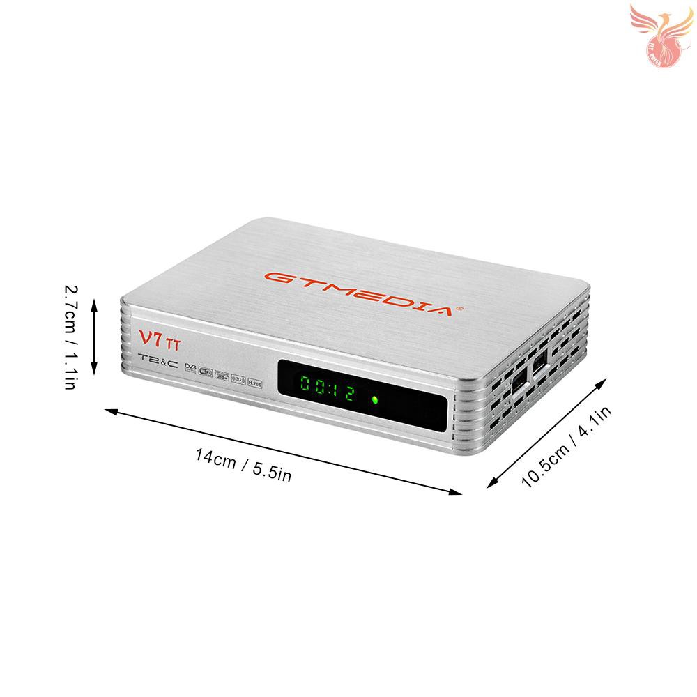 Đầu Nhận Tín Hiệu Tv Gtmedia V7 Tt 1080p Full Hd Dvb-T / T2 / J.83B Hỗ Trợ Usb Pvr Và Phụ Kiện