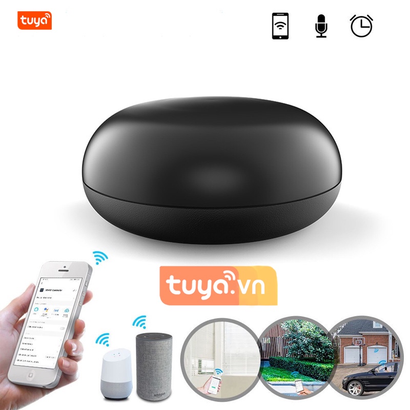 Trung Tâm Điều Khiển Thiết Bị Hồng Ngoại IR Và RF Wifi Tuya SHP-IRF2