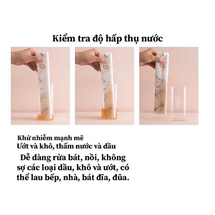 Cuộn khăn giấy Lau Bếp Đa Năng Trắng Họa Tiết
