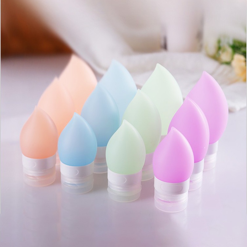 Set 3 Chai Silicone Đựng Dầu Gội/Mỹ Phẩm Khi Đi Du Lịch