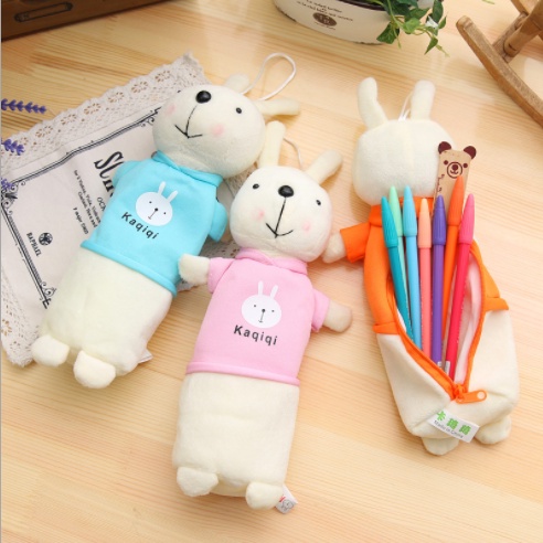 Hộp bút thỏ bông HB263 bóp viết cute dễ thương