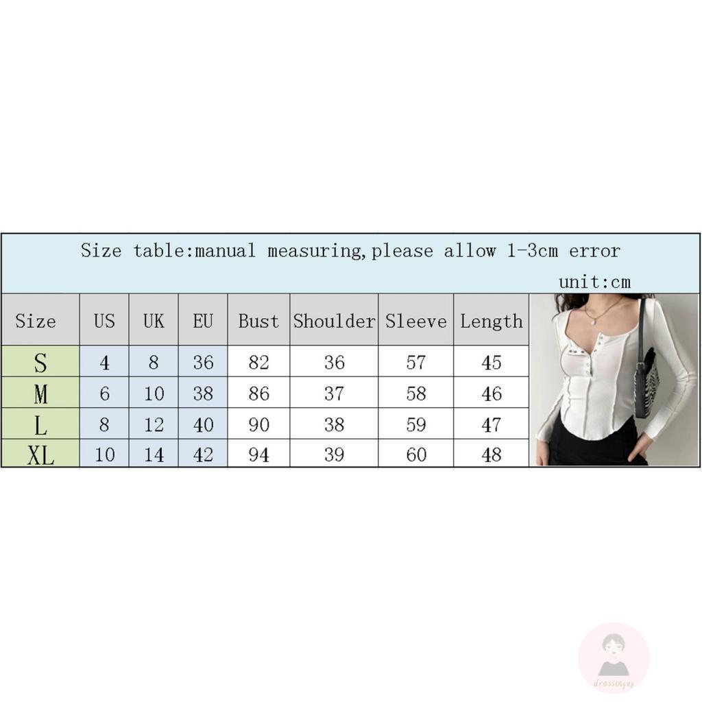 Áo Thun Tay Dài Màu Trơn Thiết Kế Bất Đối Xứng Size S / M / L / XL