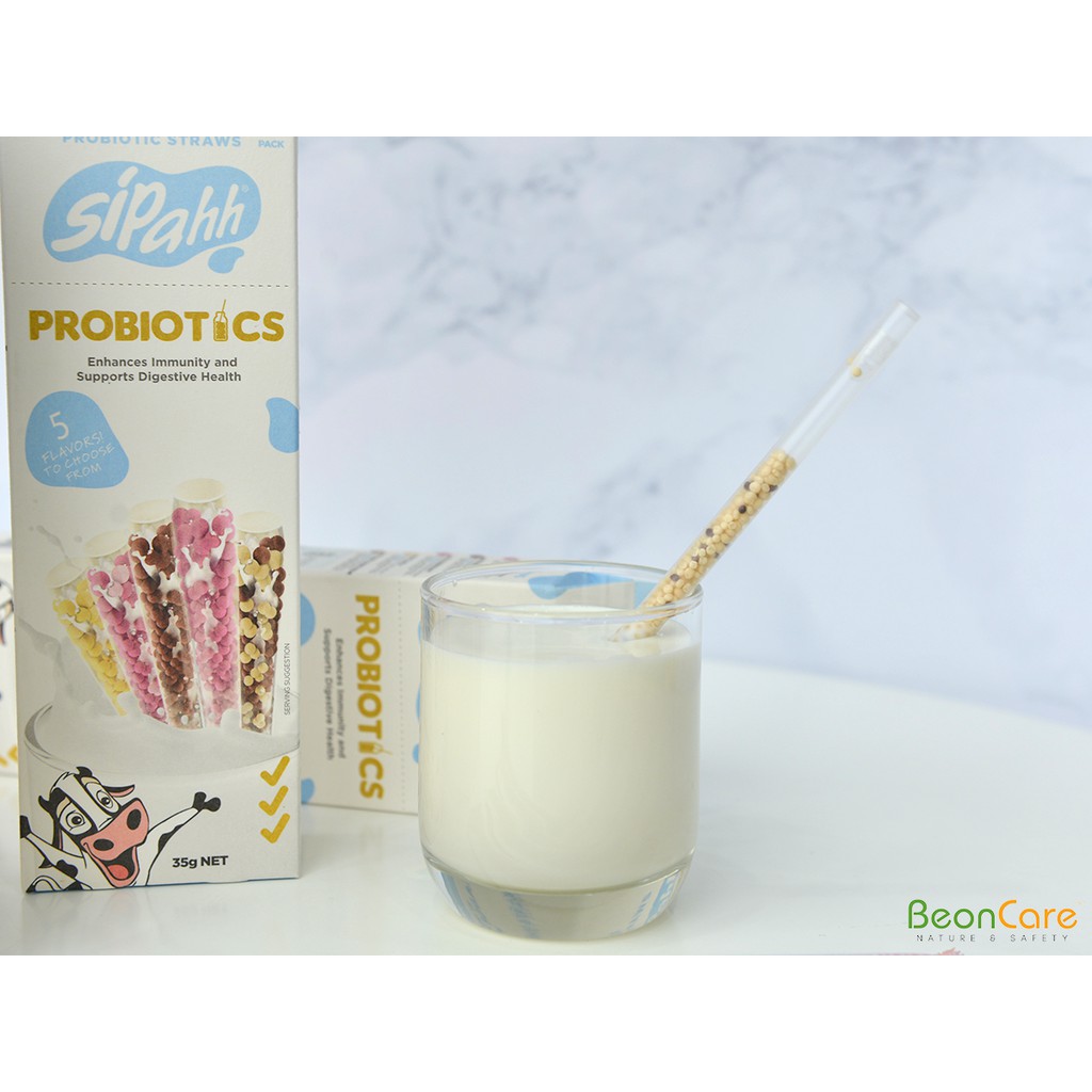 HỘP 10 ỐNG HÚT SIPAHH BỔ SUNG PROBIOTIC - CHO BÉ LƯỜI UỐNG SỮA, CHẬM TĂNG CÂN, BIẾNG ĂN, TIÊU HÓA KÉM