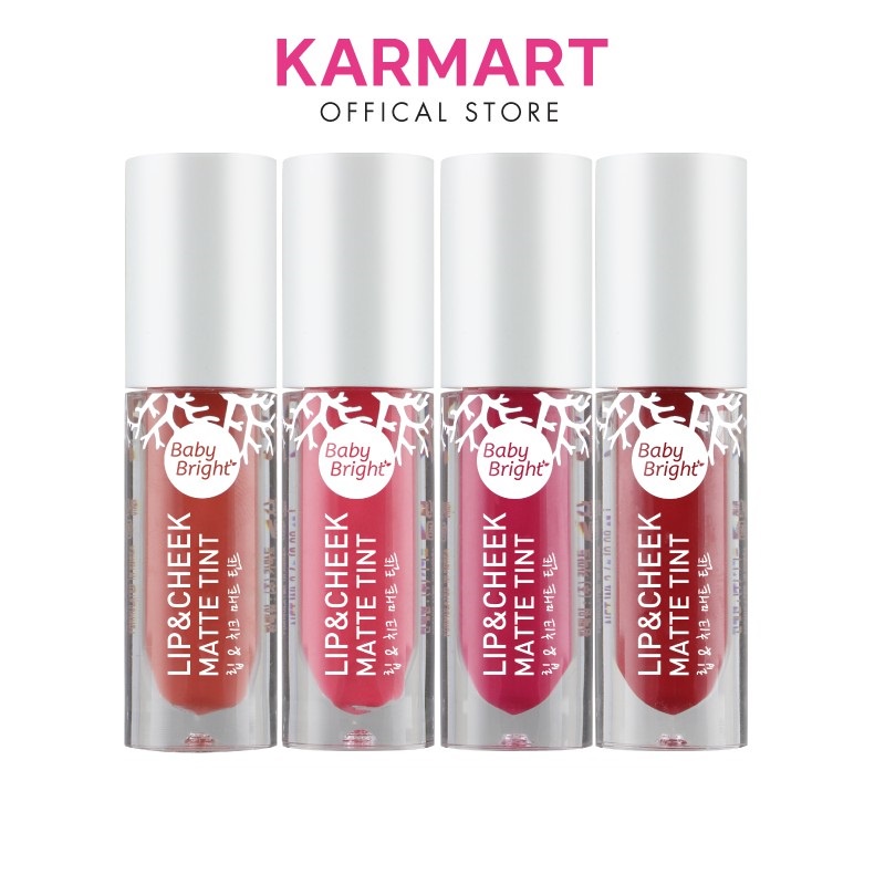 Son kem và má hồng Baby Bright Lip & Cheek Matte Tint 2.4g