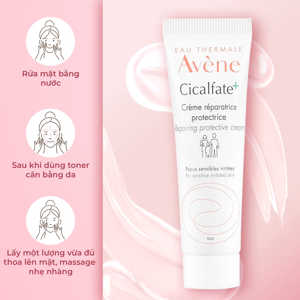 (CHÍNH HÃNG) Kem Dưỡng Làm Mờ Sẹo, Phục Hồi Và Tái Tạo Da Avène Cicalfate Restorative Skin Cream 40ml