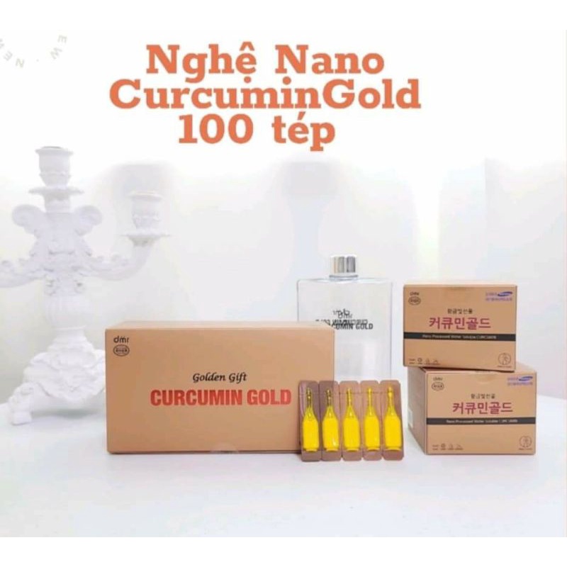 [MẪU MỚI NHẤT] 10 ống Tinh chất nghệ Nano Gold Hàn quốc [CHÍNH HÃNG]