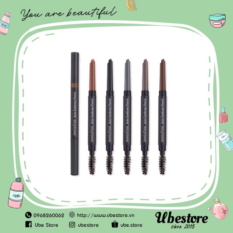 CHÌ KẺ MÀY INNISFREE AUTO EYEBROW PENCIL #SALE_OFF_50%