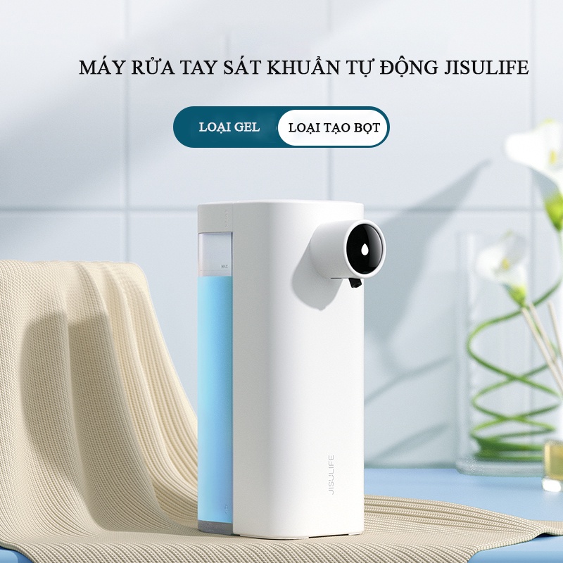 Máy rửa tay tạo bọt cảm biến JISULIFE AH01 - Máy rửa tay sát khuẩn tự động dung tích 300ml đèn led hiện thị dễ dùng