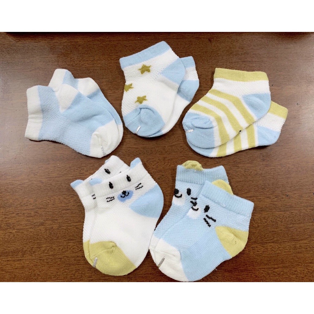 Set 5 Tất Lưới Cổ Ngắn Cute Cho Bé