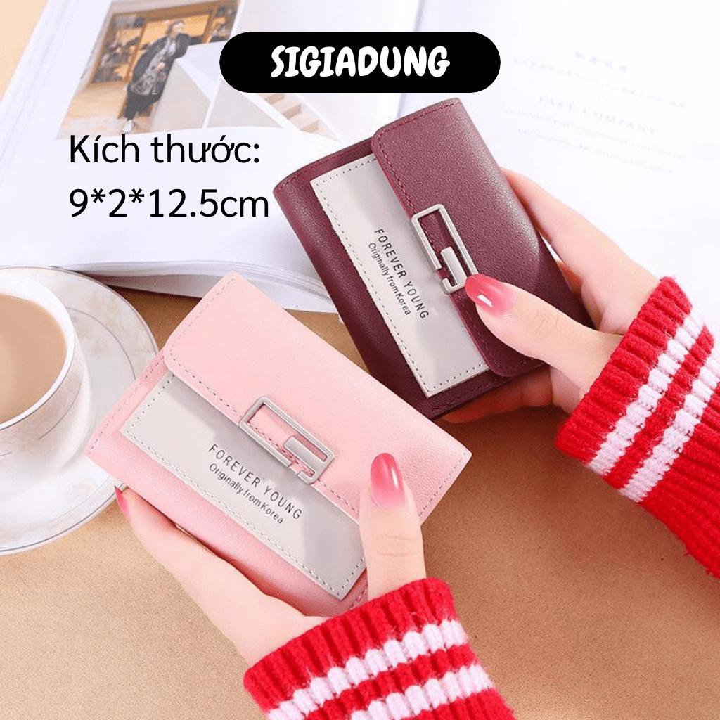 [SGD] Ví Nữ Ngắn - Bóp Da Cầm Tay Mini Đẹp Cao Cấp Nhỏ Xinh Đựng Thẻ Tiền Nhiều Ngăn 8334