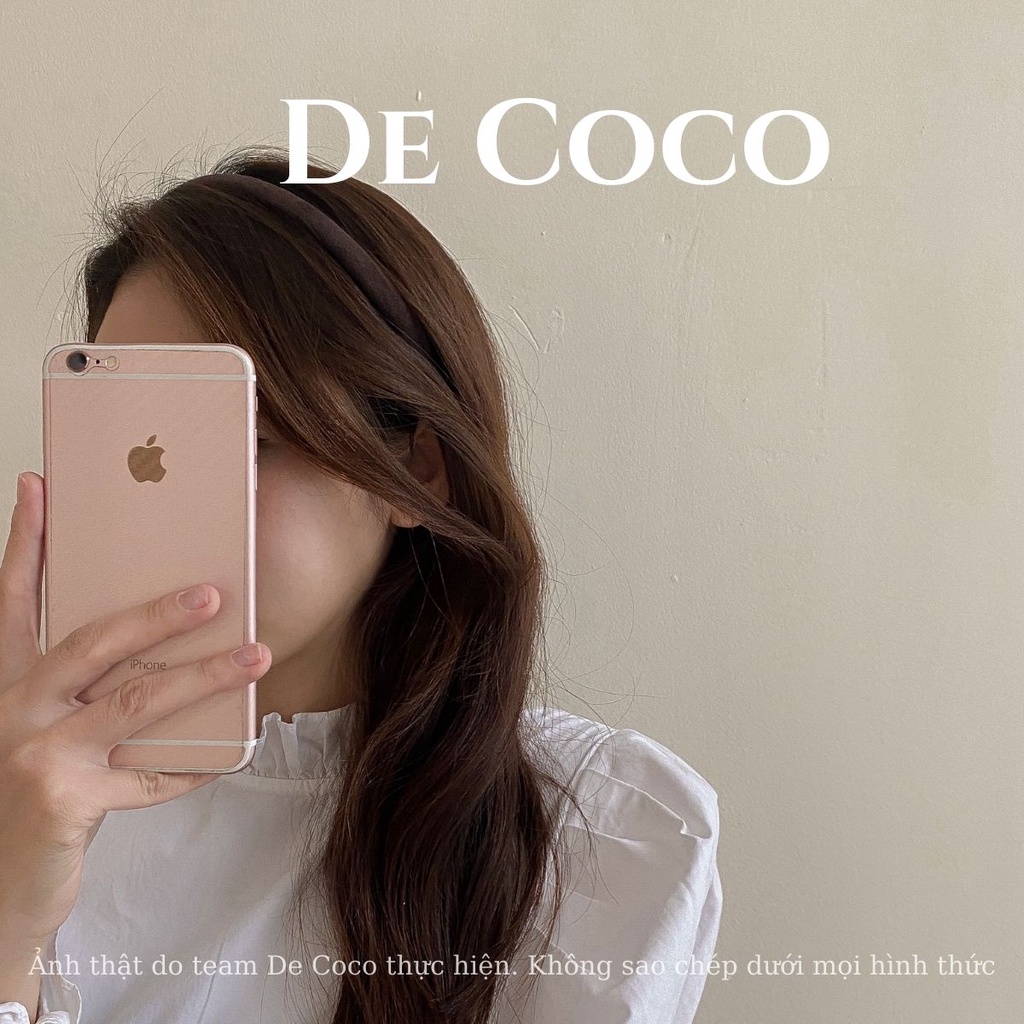 Bờm vải nỉ sắc màu, băng đô tóc bản nhỏ Yoona De Coco