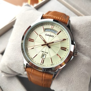 Đồng hồ nam Casio MTP-1381L-9A Dây da Chính hãng Casio