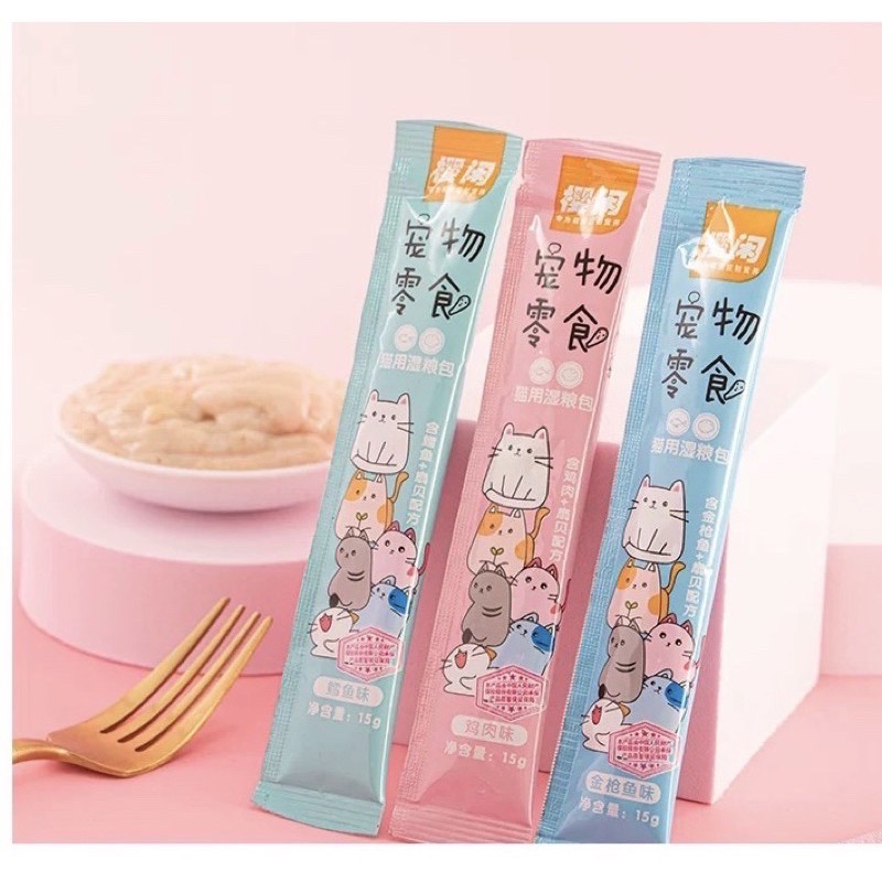Súp Thưởng Pet Snacks và Shizuka 15gr cho Mèo yêu