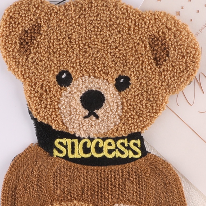 Miếng Dán Trang Trí Túi Xách Thêu Hình Gấu Dễ Thương DIY